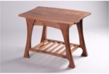 Walnut end tables custom made for Casa Grande home