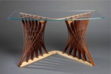custom side table steambent by Seth Rolland Custom Furniture