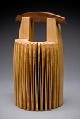  custom wood bookend made from one piece of wood