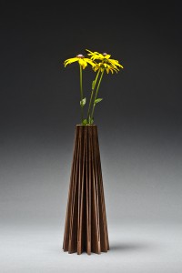 Wood vase or bud vase by Seth Rolland custom furniture design