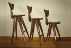Barstool, counter stool and wood computer stool by Seth Rolland custom furniture design