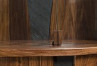 detail of Holman dining room display cabinet by Seth Rolland custom furniture design