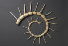wall hung natural wood sculpture by Seth Rolland